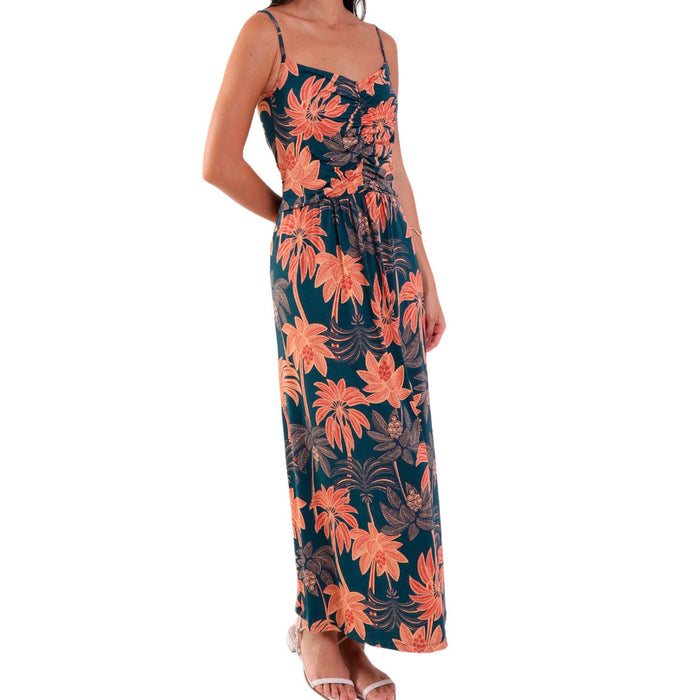 Long FluxyDress with Ruching Palmas