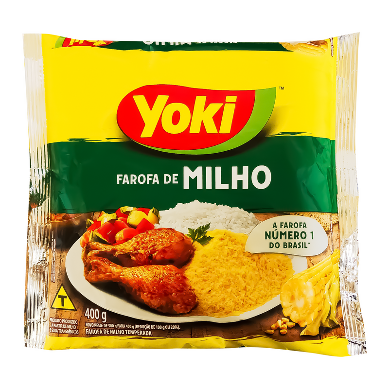 Seasoned Corn Flour (Farofa de Milho Pronta) - 400g