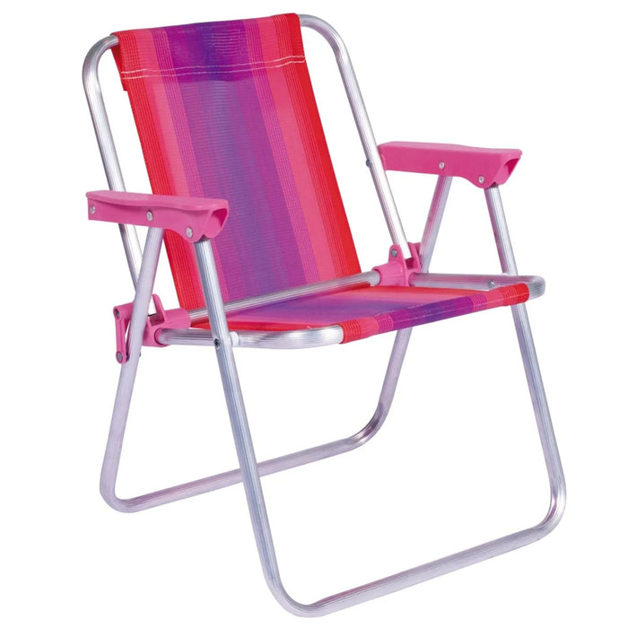 Aluminium Child’s Lawn Chair Pink – MOR