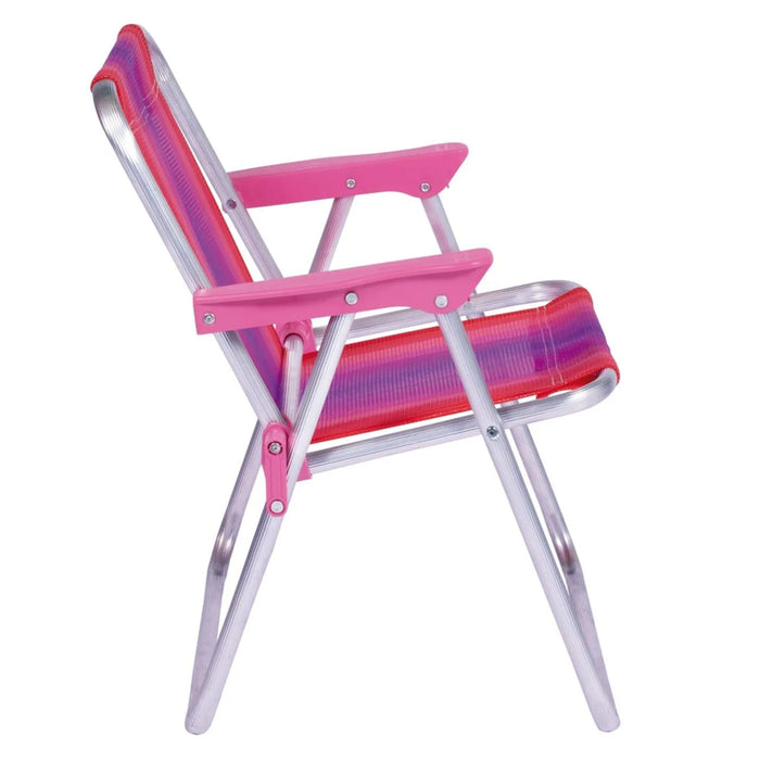 Aluminium Child’s Lawn Chair Pink – MOR