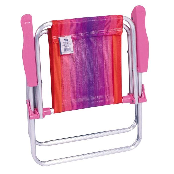 Aluminium Child’s Lawn Chair Pink – MOR