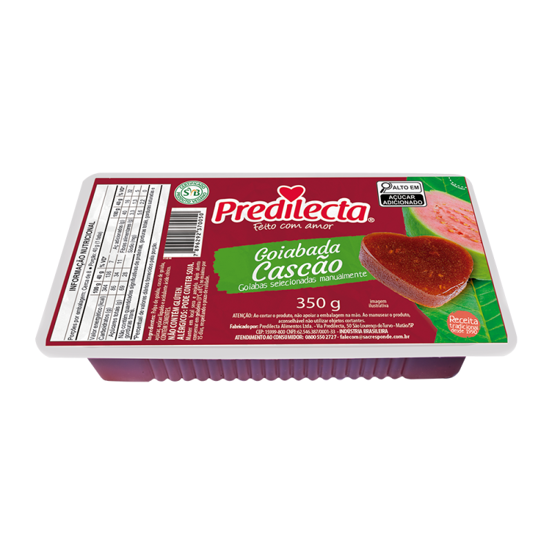 Guava Paste with Guava pieces (Goiabada Cascao) - 350g