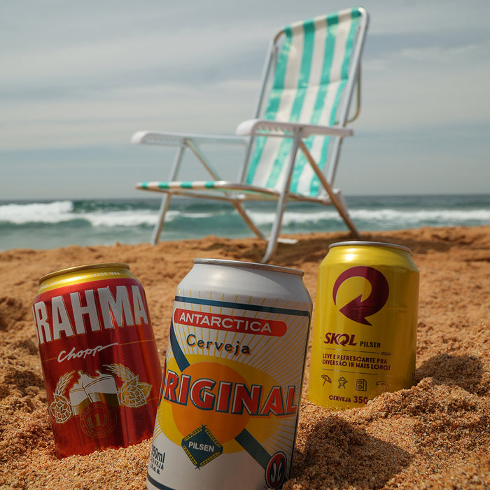 Beach Chair 8 positions aluminium - Green and White  (Cadeira de Praia 8 posicoes)