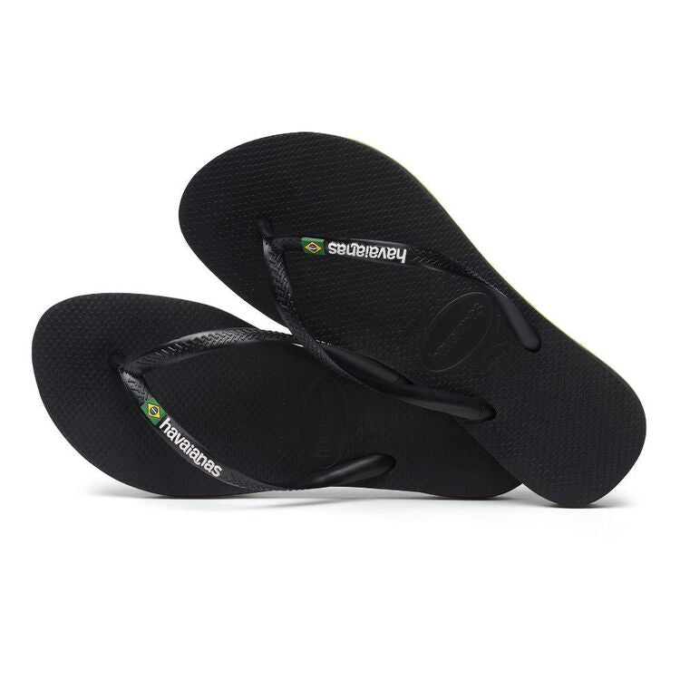 Havaianas Brazil Slim Black Flip-Flops