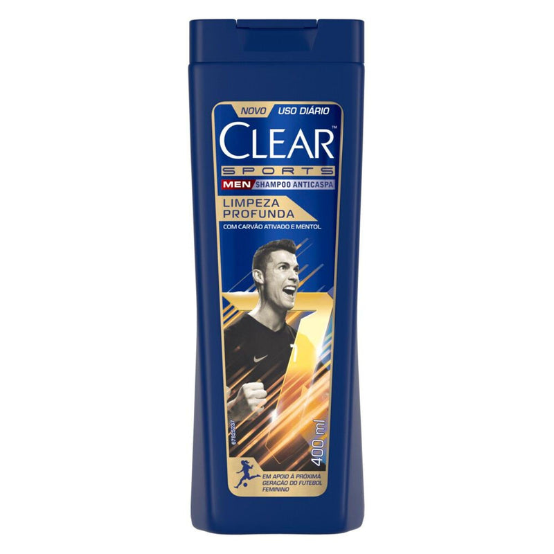 Clear Men Sports Deep Cleansing Shampoo – 400ml (Limpeza Profunda)