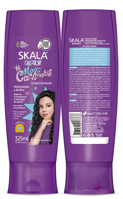 SKALA Kids Perfect Little Curls Kit – Shampoo & Conditioner (Kit Skala Mais Cachinhos Shampoo e Condicionador) - 325ml