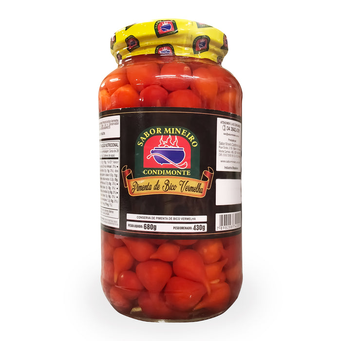 Beak Peppers LARGE Sabor Mineiro - Pimenta Biquinho (Bico) - 680g